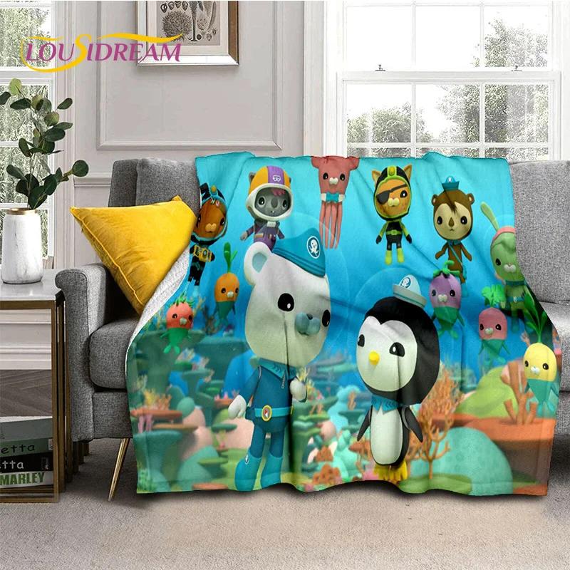The Octonauts Barnacles Cute Cartoon Soft Flannel Blanket for Bed Bedroom Sofa Picnic,Throw Blanket for Outdoor Leisure Nap Gift