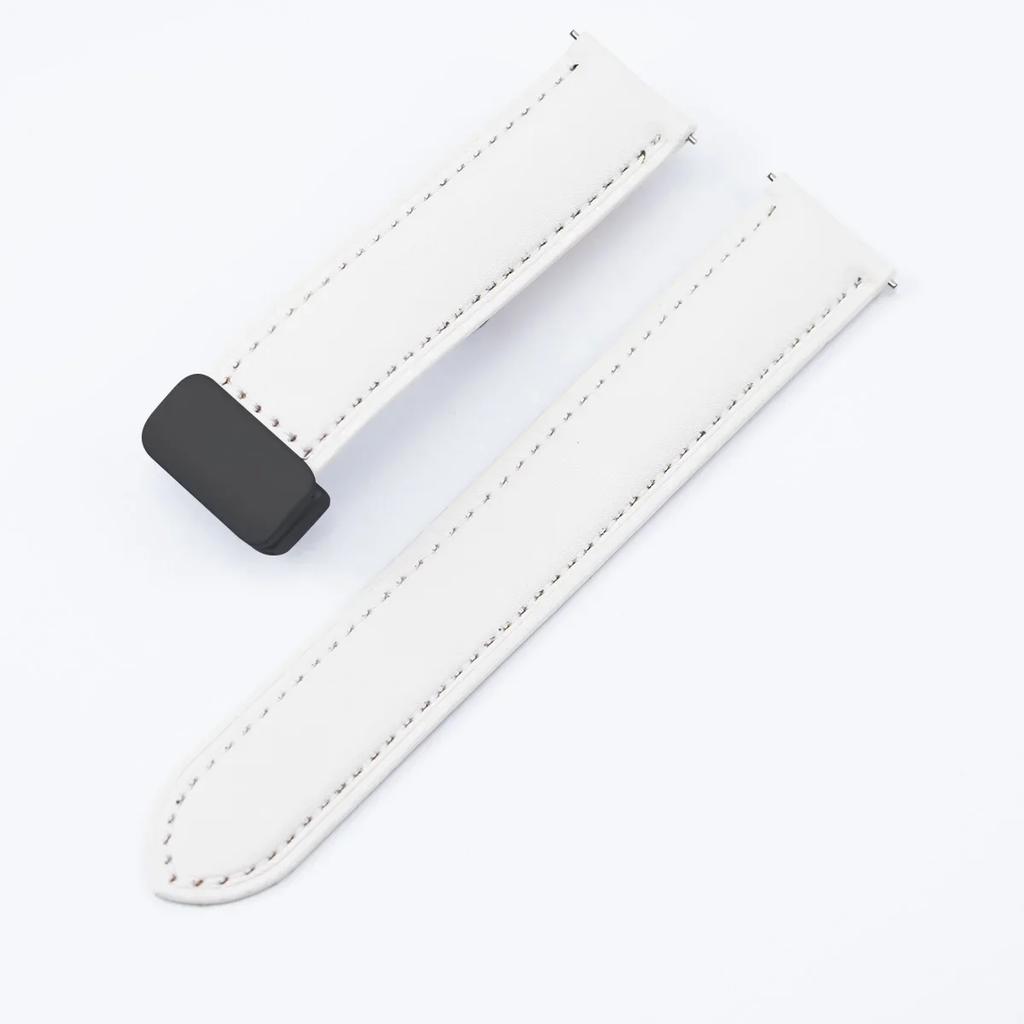 20mm Leather Strap For Samsung Galaxy Watch 6 5 4 7Classic 43mm 47mm 44mm 40mm 42mm 45mm Magnetic Buckle Band for Huawei GTS BIP