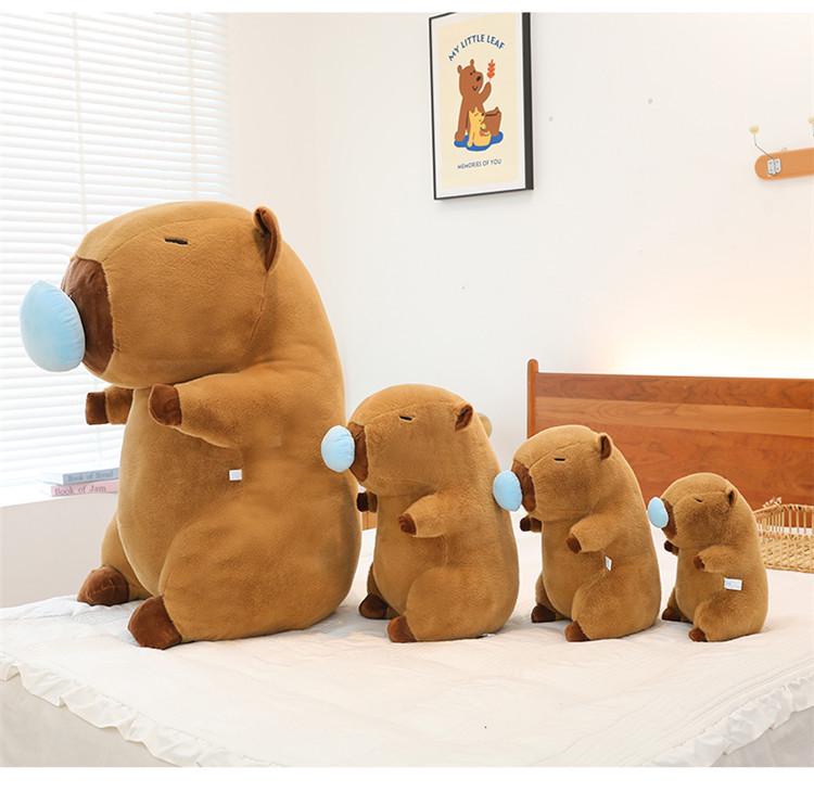 Jumbo Capybara Plush Toy Backpack and Pillow - Perfect Gift for Kids