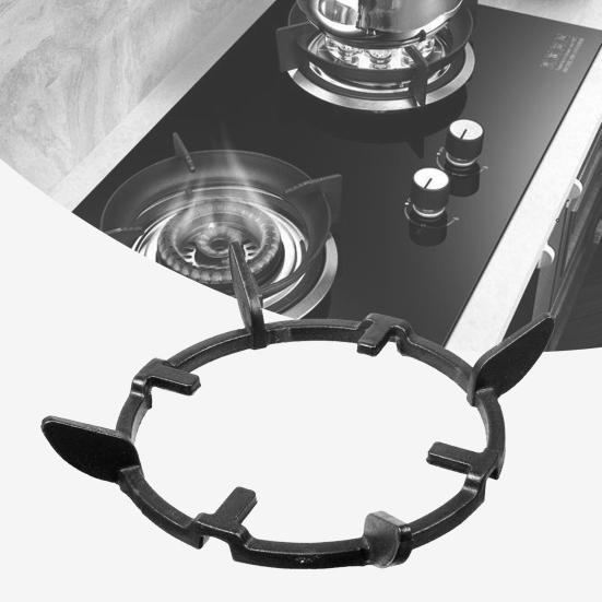 Wok-Ständer Rutschfest Stabil Gusseisen Wok-Ring für Mikrowellenherde