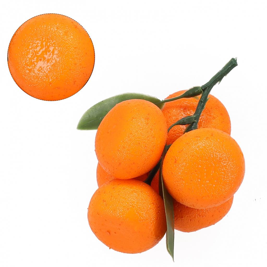 Foam Artificial Tangerine Orange Fruit Food Decoration Display Realistic