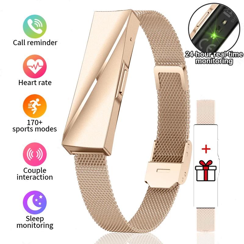 SACOSDING New Fashion Smart Watch Women Men Couple Interaction Smart Band Heart Rate Sleep Monitor Bracelet 170 Sport Mode Smartwatch