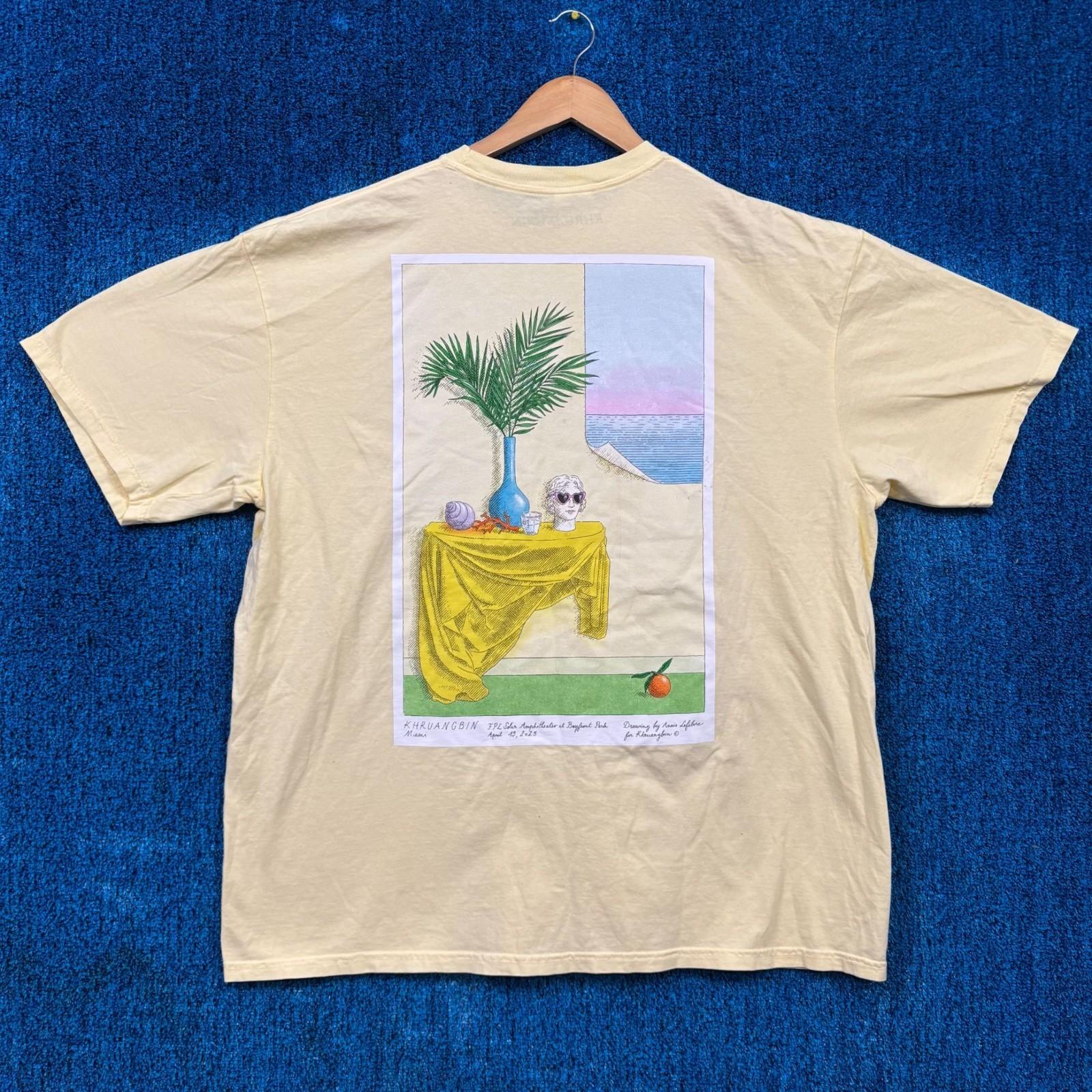 Khruangbin A La Sala 25 Tour Miami Rock Show Poster Tee 2XL Unisex T-Shirt XXXXL