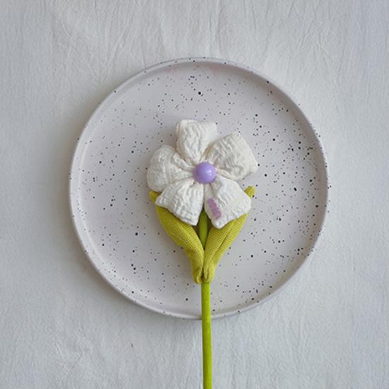 Stuffed Artificial Flower Plush Sunflower Bouquet with Stem Handmade Fake Flower Decoration for Flower Arrangement Wedding Party Birthday Home Decor