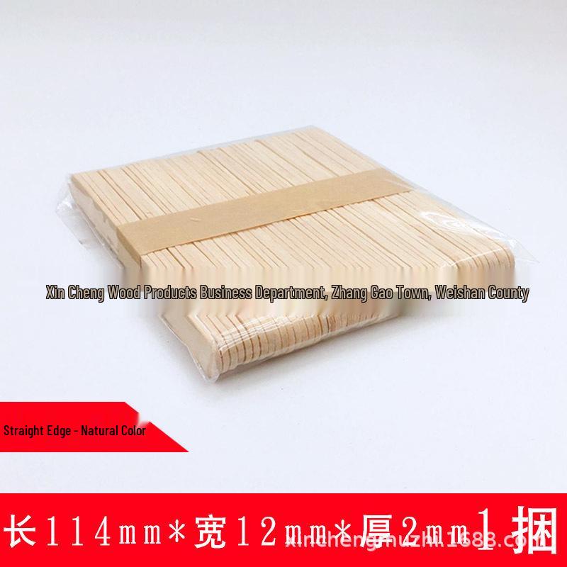 

Natural Color Ice Cream Stick Set: Colored Popsicle Sticks for Handmade DIY Toys & Building Blocks 65*10*2
