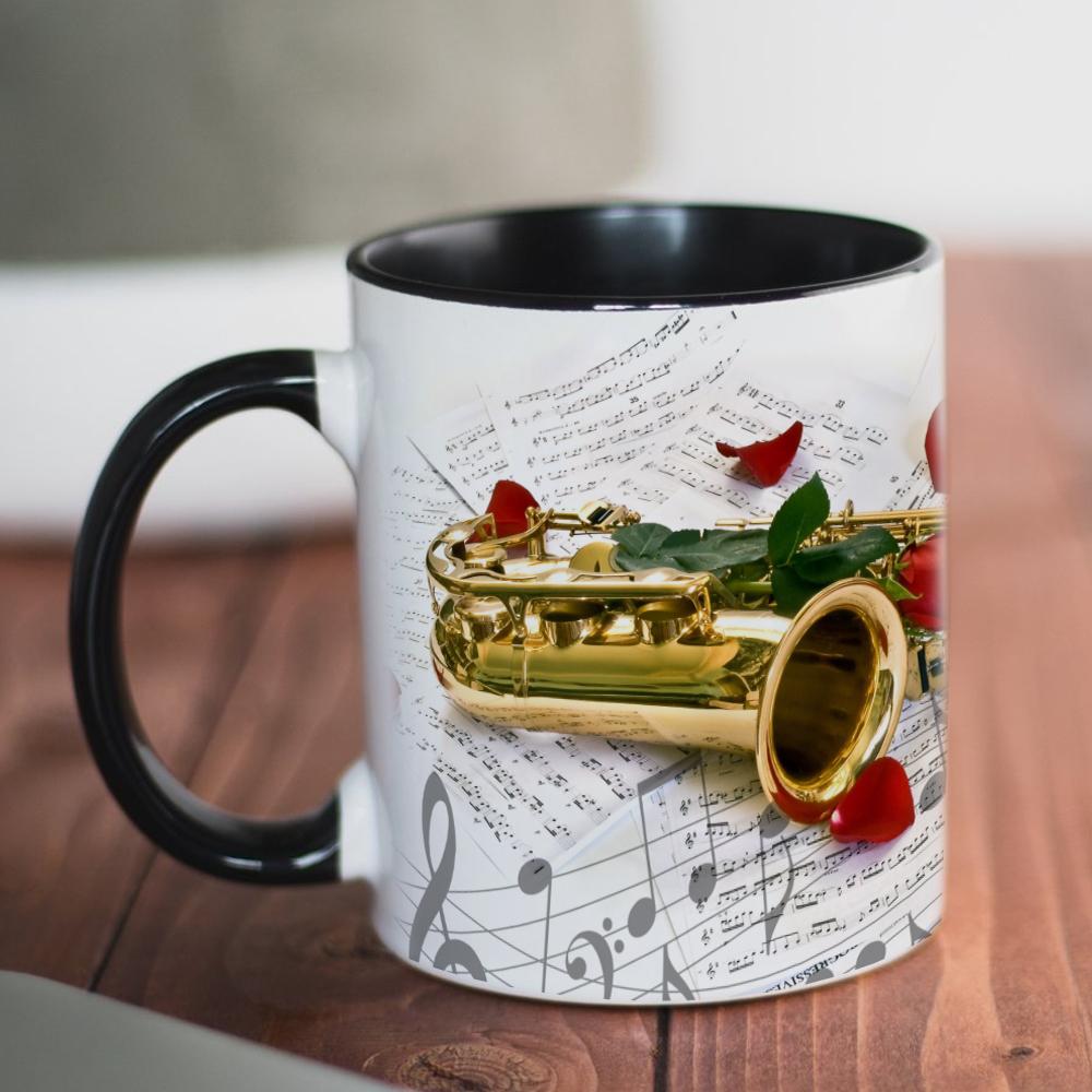 Guitar Bass Piano Violin Ceramic Mug Music Club Student Birthday Gift Drinking Cup Birthday Gift Funny Mugs