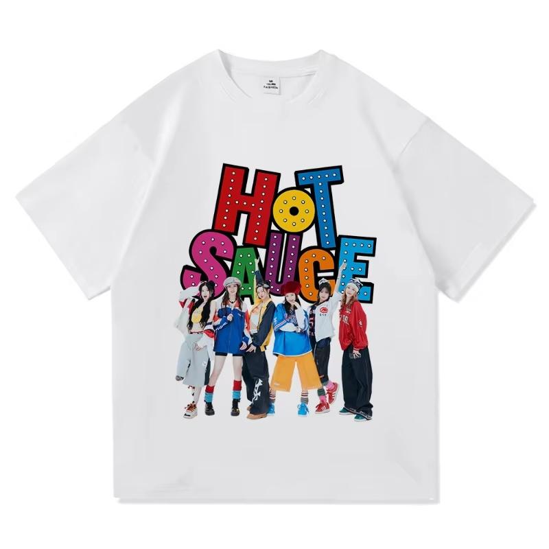 

BabyMonster Hot Sauce T Shirt 2025 New Song Fashion Retro Menwomen Clothing Vintage Harajuku High Quality Tops Cotton Tshirts 4XL