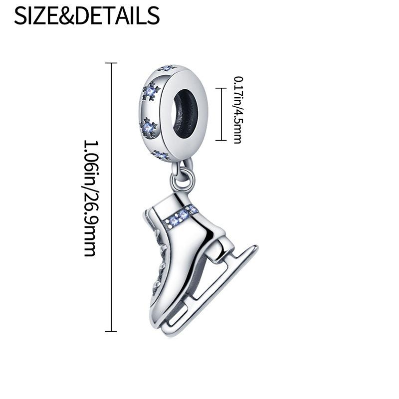 New Collection Copper Winter Series Skating Ice-Skate Charm Charms Fit Dly Bracelet Necklaces Jewelry Fine Gifts