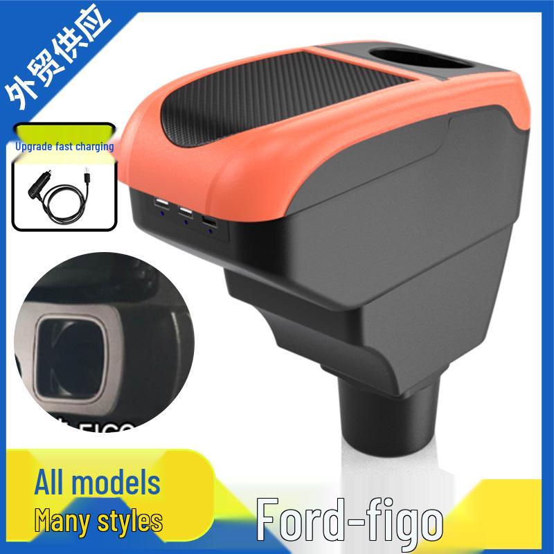 Ford Figo Center Console Armrest Storage Box Accessory