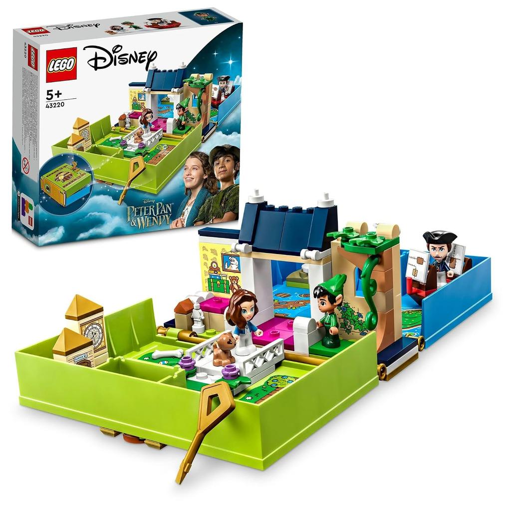 LEGO Disney Prinzessin Peter Pan Wendys Abenteuer Geschichtenbuch 43220 Baustein Geschenk Fantasie Mädchen ab 5 Jahren