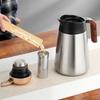Termoskanna i 316 rostfritt stål för tebryggare Stort tefilter Större kapacitet 1600ml Vakuumtermosflaska Tumlare