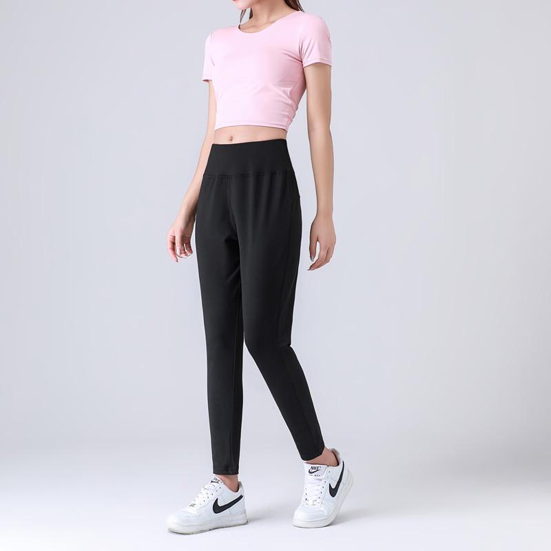 Women's High Waist Quick-Dry Yoga & Running Pants with Zipper Pockets