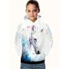 Autumn 3D Horse Printed Hoodies Fashionable Casual Sports Cool Long Sleeved Children's Girl Hooded Sweatshirts