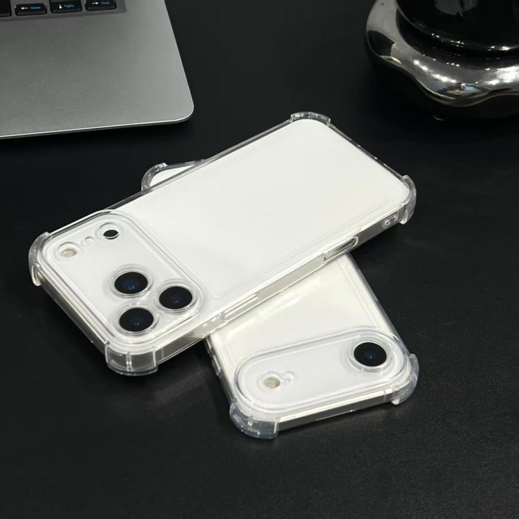 Airbag Anti Knock Phone Case for IPhone17 IPhone 17 Pro Max Air 5G Soft Clear Transparent Silicone Air Bag Corners Bumper Cover