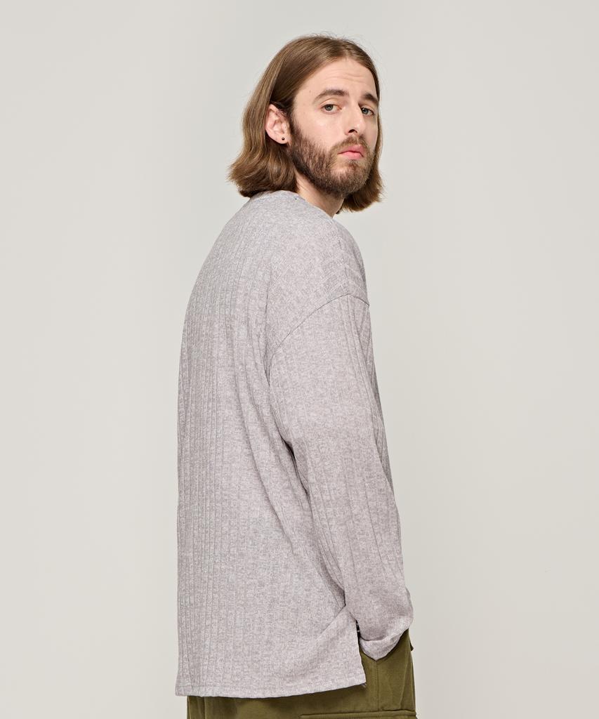 CARGOBROS Cb Ribbed Round Over Knit (Grey)
