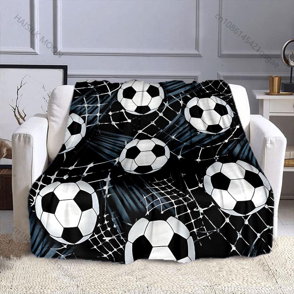 

Multi-size Football Art Printing Blanket Warm Soft Luxury Gifts for Children Adults Suitable for Home Sofa Bed Travel Camping 75x90cm