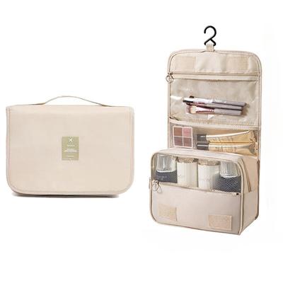 Bolsa de viagem multifuncional com gancho para lavagem Bolsa de armazenamento de cosméticos