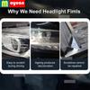 2 Pcs Car Headlight Protective Film Front Light Transparent Smoked Black TPU Sticker For Changan UNI-V - car Accessories