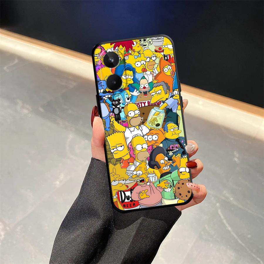 The S-simpsons Phone Cover Case for Realme C21 Nazro 50 50i P3 Ultra 11 Pro C33 C35 C53 C55 12 14 GT Master Neo2 C25 C15 C12