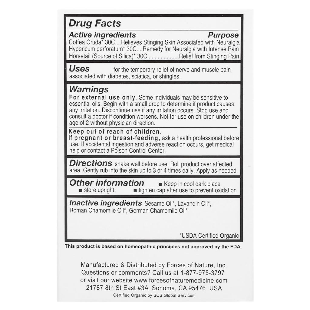Nerve Pain, Roll-On Applicator, 4Ml (0.14Fl Oz)