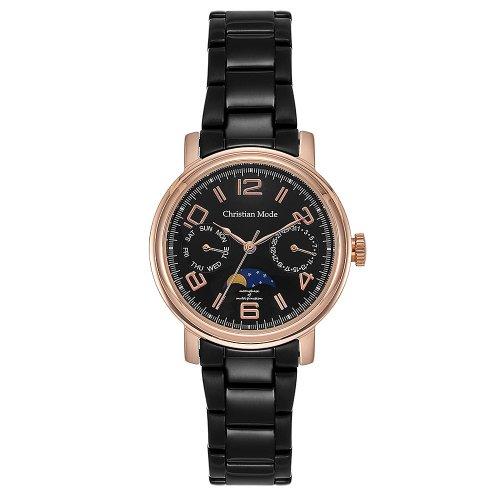 [CHRISTIAN MODE] CHRISTIAN MODE Women s Moonphase Metal Watch CM420BROB_L CM420BROB_L