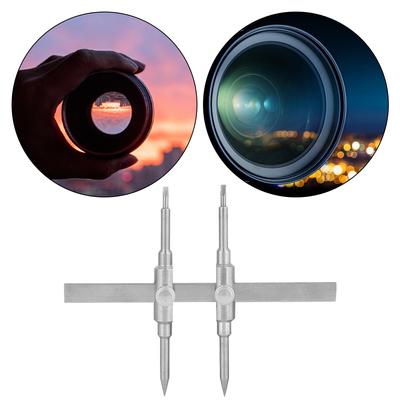 Cheie de reparare a lentilelor camerei Cheie de reparare a lentilelor cu vârf dublu Cheie de cheie pentru microscop/prismă de topografie/lentilă de spotting