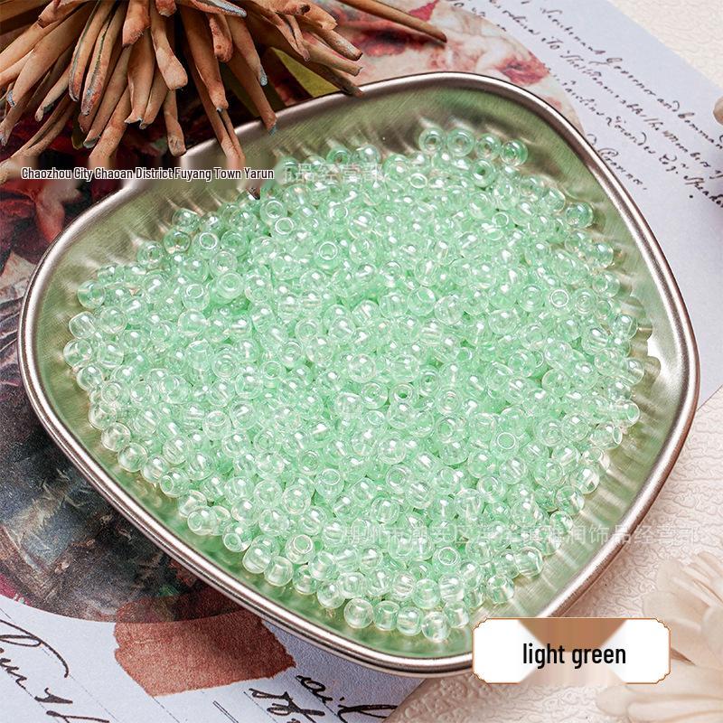 4mm Gold-Revealing Glass Rice Beads for DIY Jewelry: Bracelets, Necklaces, Hairpins, Tassels