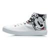 Li Ning Disney Kollaboration Atmungsaktive High-Top Skateschuhe Damen Sneaker Weiß Schwarz AGCR284-2