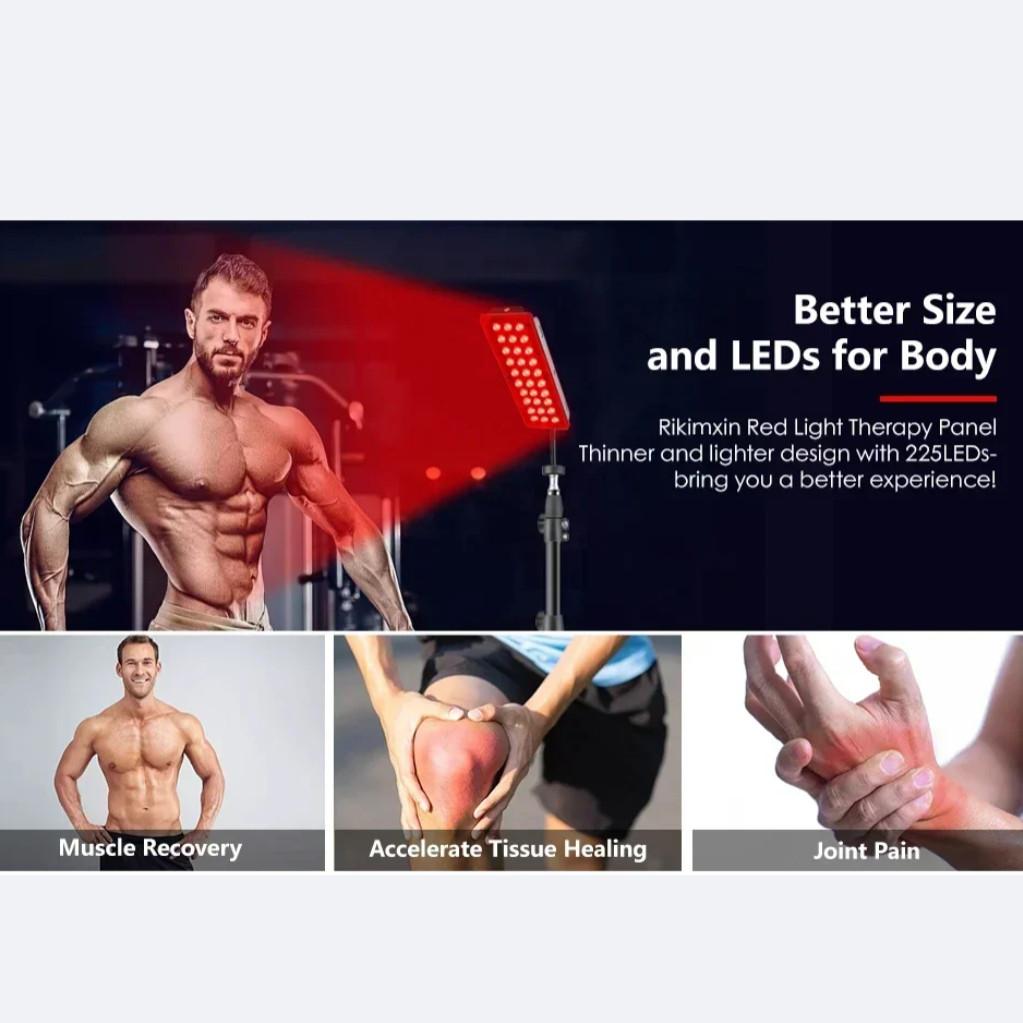 100W 660nm Redlight & 850nm Infrared Light Device Body Pain Relief Therapy Equipment Red Light Therapy Lamp Adjustable Stand