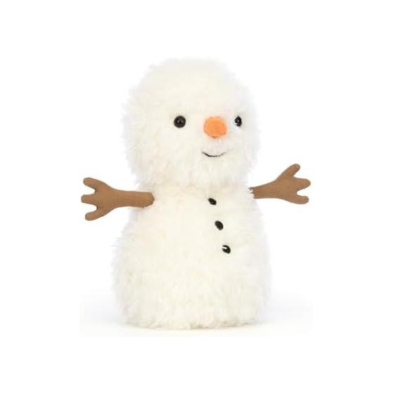 Jellycat Little Snowman Plush 7 - Snowman Stuffed Animal - Classic Kids Toy Decor