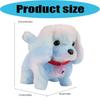 Electric Robot Dog Life Like Walking Plush Dog Fun Learning Toy For Preschool Kids Early Learning and Entertainment Fun  Rainbow Colors