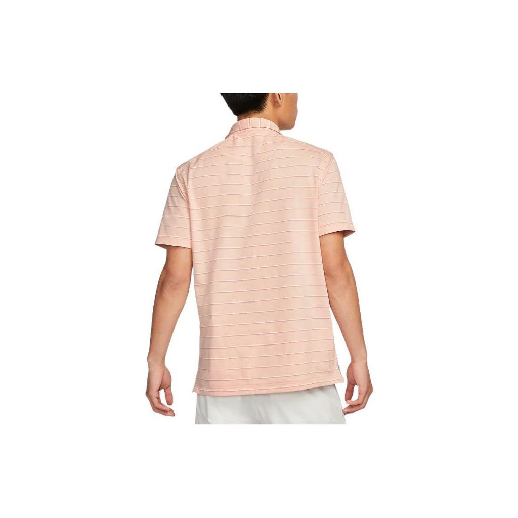 Nike Dri-FIT Striped Breathable Collared Short-Sleeve Polo Men Tops Arctic-Orange DH0892-800