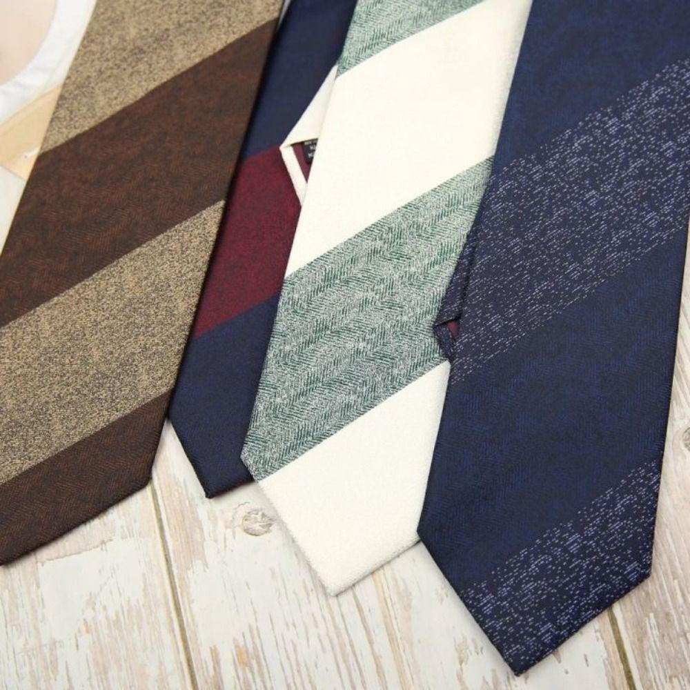Adjustable Shirt Necktie Soft Men Cravat Fashion Striped Tie  Boys