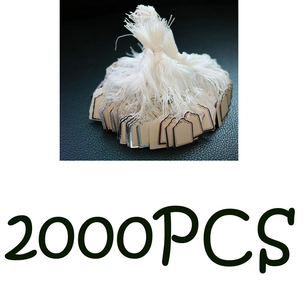 2000 Pieces Price Tag Labels Pre String Merchandise