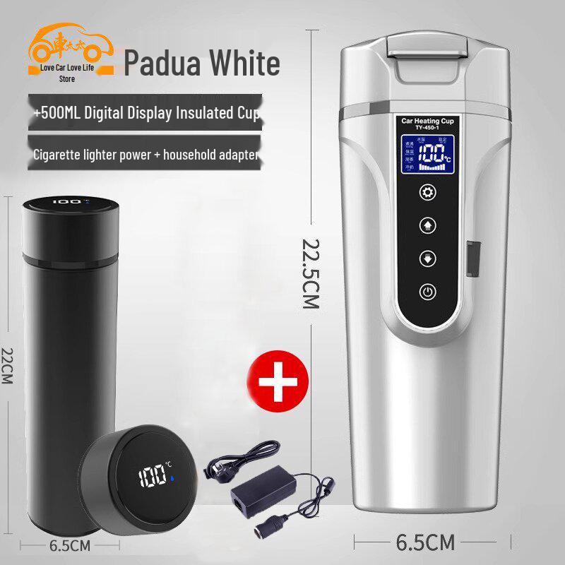 Electric Car Kettle & Water Heater (12V/24V), Universal Insulation for Vehicles