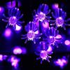 Halloween Party LED Purple Spider String Lights - Outdoor Decorative Atmosphere Lights