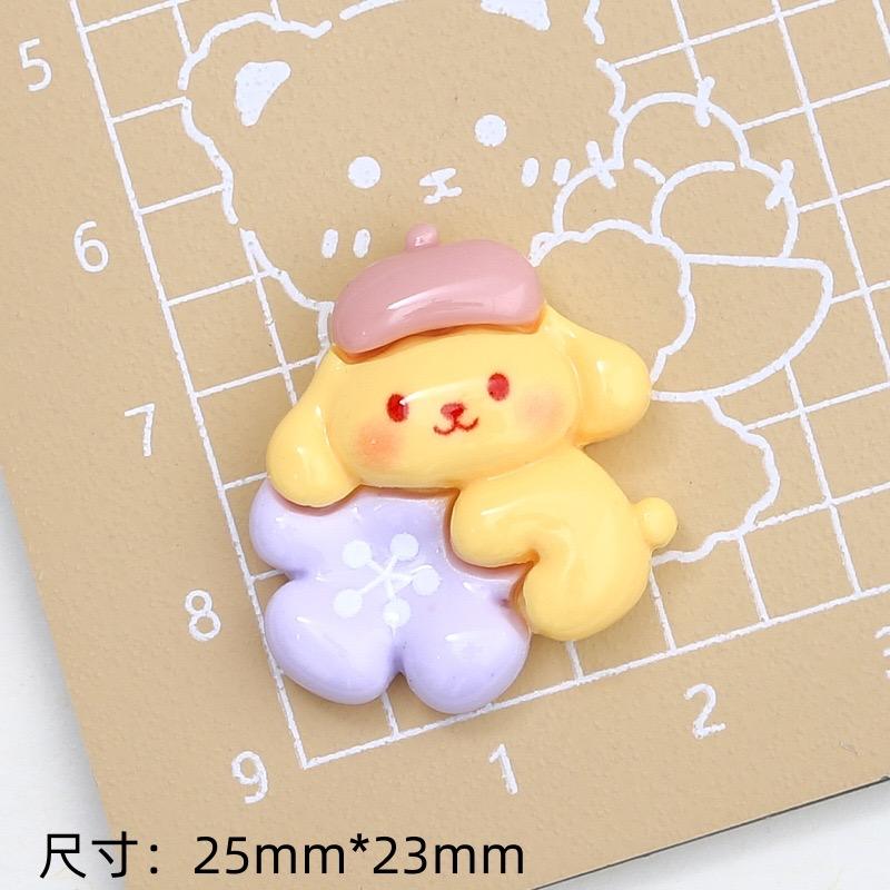 10 Pcs New Mini Floret Cartoon Animal Kitten, Rabbit Series Resin Scrapbook Diy Jewelry Children Gift Hairpin Accessories A13