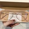 Fresh Sweet Cute Style Myopia Glasses for Women Same Style Anti-Blue Light Non-Prescription Glasses
