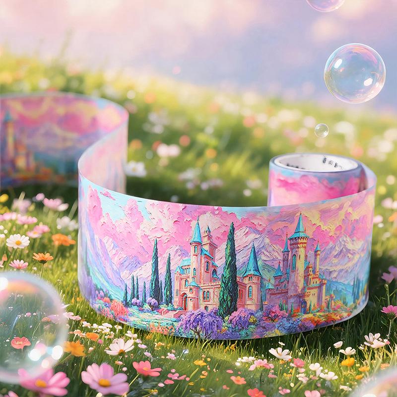 Fairytale Dreamy Scenery PET Tape: Dreamy Manor Series Decorative Stickers