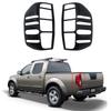 For Nissan Navara D40 Frontier 2007 2008 2009 2010 2011 2012 2013 Matte Black Car Accessories Tail Lamp Cover Trim Paste Style