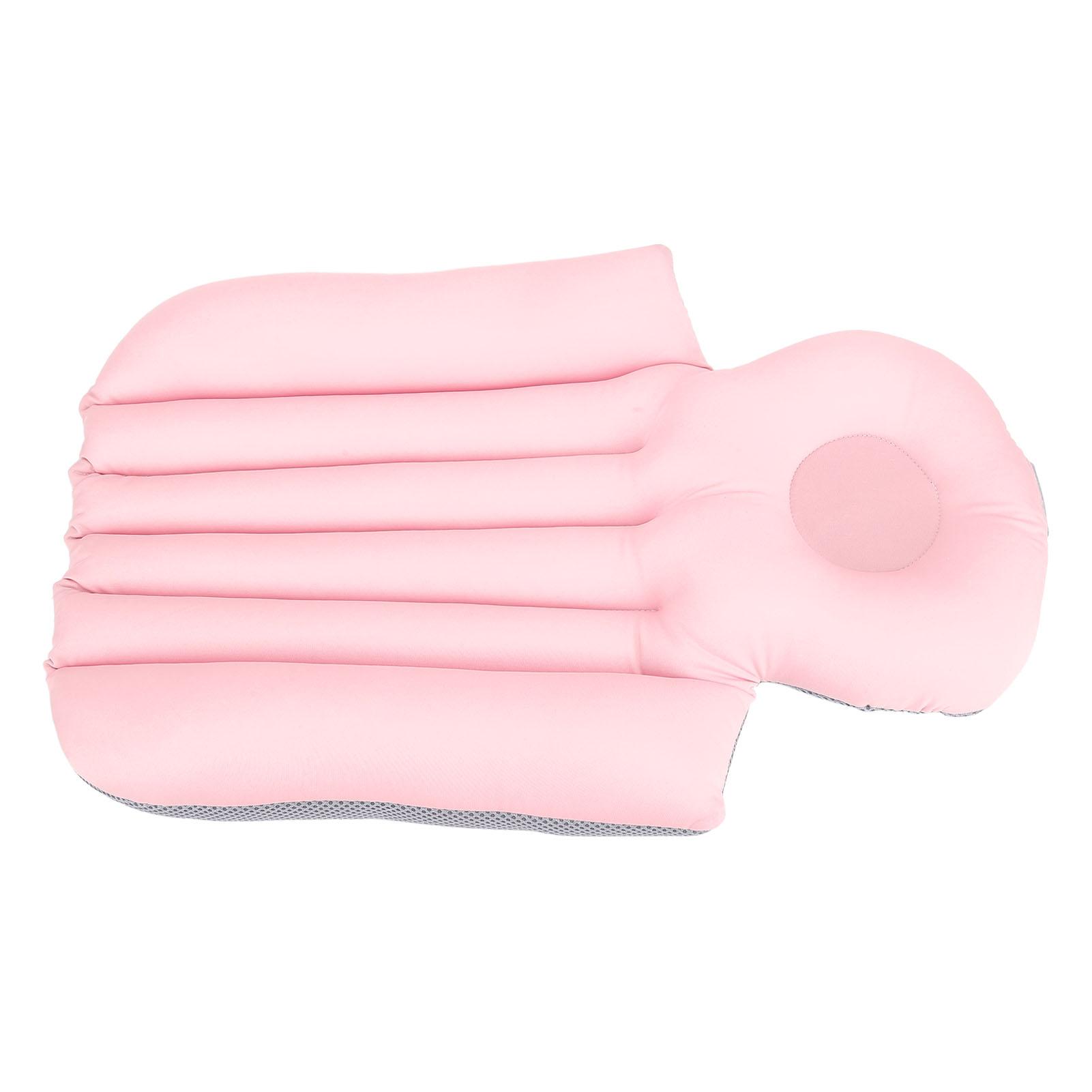 

Подушка для ванны для взрослых, универсальная подушка для ванны, эргономичная, мягкая, дышащая, нескользящая, короткая светло-розовый