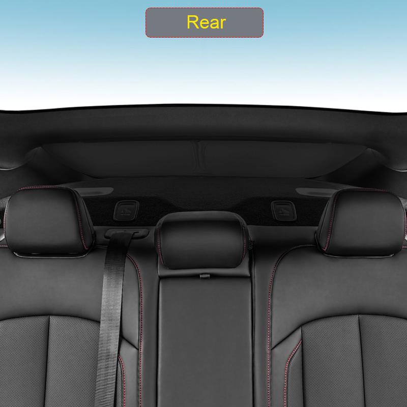 Car Black Window Privacy Sunshade For XPENG P7 2023-Present Auto Anti-UV Heat Insulation Protect Cover Interior Accessory
