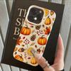 Autumn Themed Pumpkin Pattern Phone Case For iPhoen 17 16 15 14 13 12 11 Pro Plus Max 17 Air X XS XR Soft Shockproof Back Cover