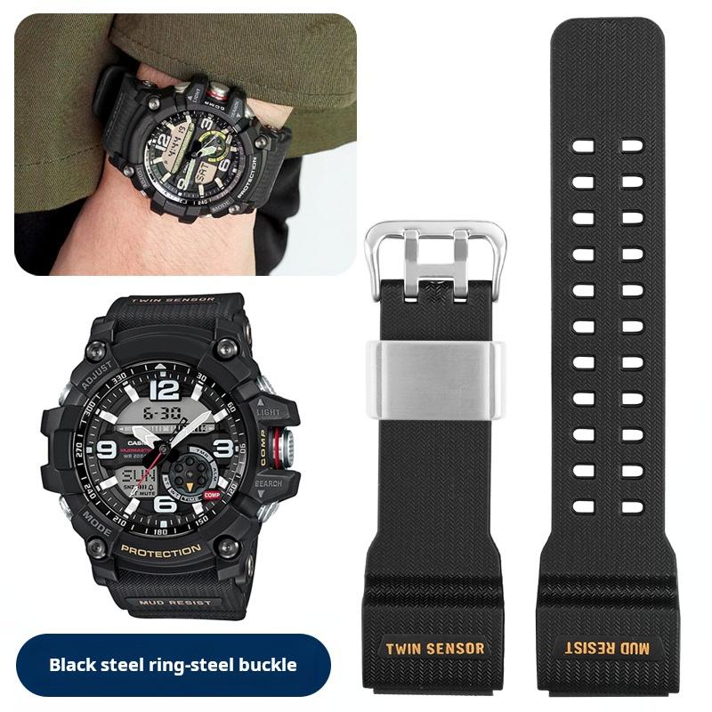 GWG1000 Watch band For Casio G-Shock Little/Small Mud King GG-1000 GWG-100 GSG-100 Waterproof Resin Silicone rubber watch strap