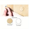 54 Pcs Furniture Screw Hole Cover Stickers - Self-Adhesive PVC Decorative Screw Cap Covers for Cabinet Shelf Repair