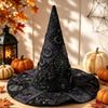 Women's High Witch Hat for Halloween Party Costume - Tall Pointed Adult Hat