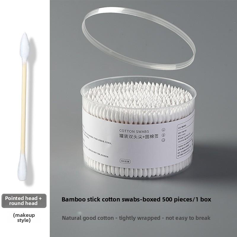 Disposable Double-ended Cotton Swab Ear Cleaning Pads for Babies To Remove Earwax. Cotton Swab Box for Cleaning. Hygienic Product.