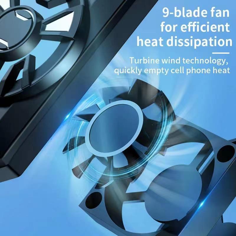 Mini Game Mobile Phone Cooler Cooling Fan Radiator for PUBG Gaming Controller Universal Cool Heat Sink for IPhone Samsung Xiaomi