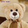 35CM Cute Colorful Bow Tie Bear Doll Plush Toy Hug Bear Doll Children Birthday Gift Pillow  Home Living Room Bedroom