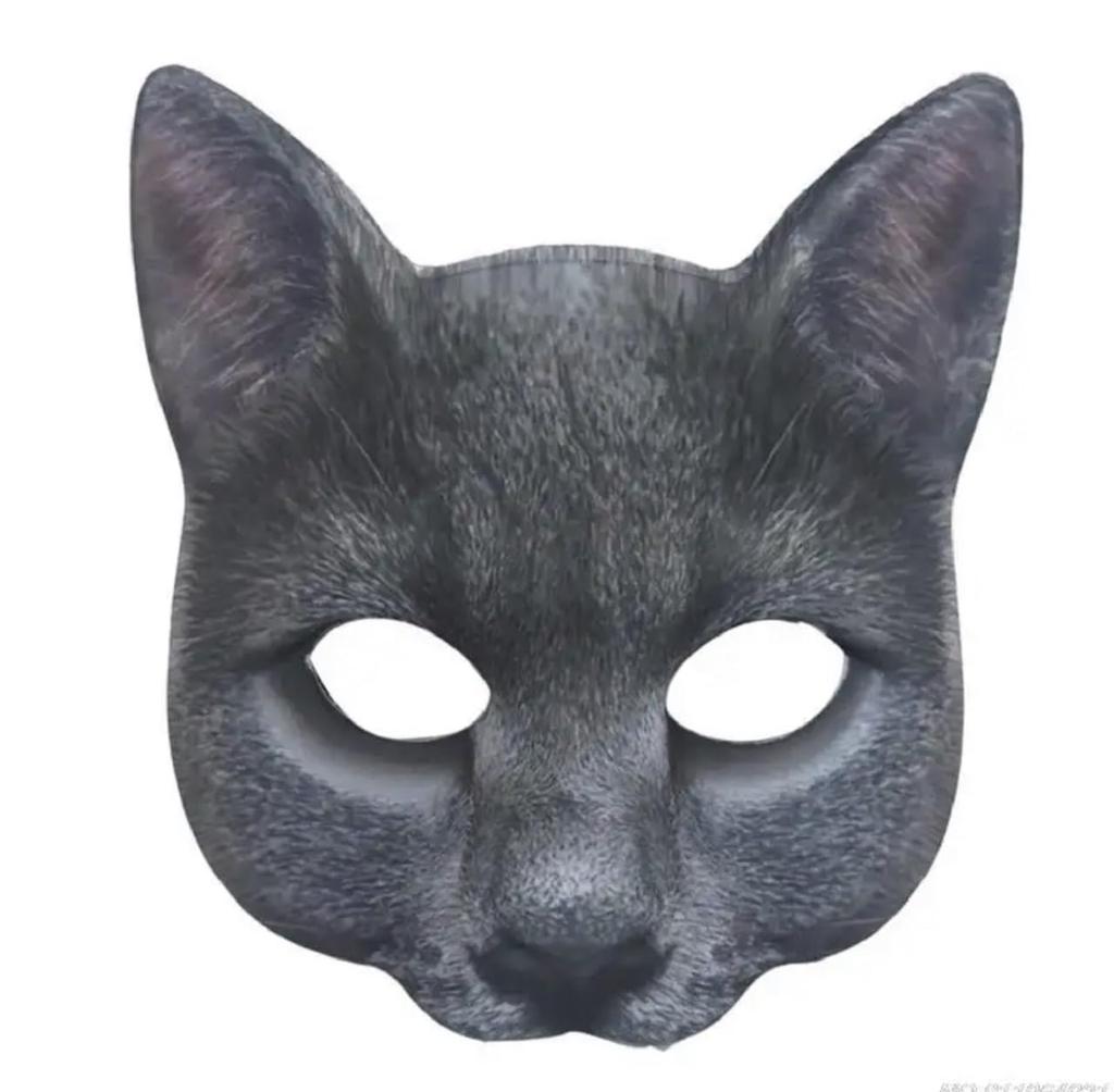 Cat Half Cat Cosplay YouTube Costume Animal Unisex Mask, Mask, Headgear, Filming, Mask, Mask, Funny, Party, (6)